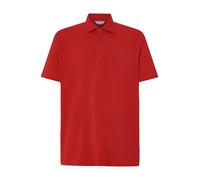 El Búho Nocturno Polo Hombre Manga Corta Algodón 100% Piqué Liso - Cuello Italiano Spread Firme Elegante - Regular Fit Holgado Largo - Deporte Casual Vestir Tallas Grandes S-5XL - Rojo 0107, XXL