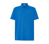 El Búho Nocturno Polo Hombre Manga Corta Algodón 100% Piqué Liso - Cuello Italiano Spread Firme Elegante - Regular Fit Holgado Largo - Deporte Casual Vestir Tallas Grandes S-5XL - Azul 0103, 4XL