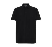 El Búho Nocturno Polo Hombre Manga Corta Algodón 100% Piqué Liso - Cuello Italiano Spread Firme Elegante - Regular Fit Holgado Largo - Deporte Casual Vestir Tallas Grandes S-5XL - Negro 0100, XXL