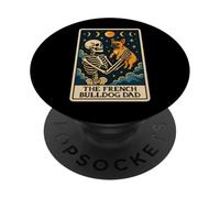El Bulldog Francés Papá Perro Papá Frenchie Tarot Día del Padre PopSockets PopGrip Adhesivo