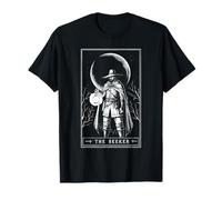 El Buscador Carta Tarot Oculto Fantasía Viajero Luna Camiseta