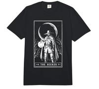 El Buscador Carta Tarot Oculto Fantasía Viajero Luna Comfort Colors Adult Heavyweight T-Shirt