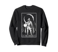 El Buscador Carta Tarot Oculto Fantasía Viajero Luna Sudadera