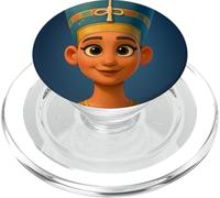 El Busto de la Reina egipcia Nefertiti Gráfico de Dibujos Animados PopSockets PopGrip para MagSafe
