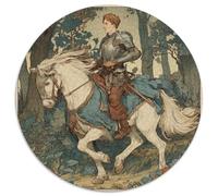 El Caballero de OROS en el Tarot 1000pcs (67.5x67.5cm) Puzzle Adecuado para Adultos Y Multitud Mayores De 14 Años