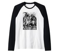 El Caballero, la Muerte y el Diablo de Albrecht Durer (1513) Camiseta Manga Raglan