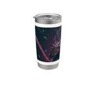 El caballero negro del destino oscuro Vaso térmico de acero inoxidable de doble pared