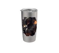 El caballero un héroe en el sombrío Vaso térmico de acero inoxidable de doble pared