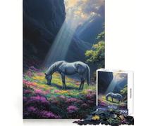 El Caballo del Amanecer, Rompecabezas de 1000 Piezas para Adolescentes, Juguete para Ejercicio Mental, Tiempo de Enlace, Pieza de Colección de Arte con Corte de Precisión 38x52cm