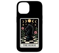 El Caballo Divertido Caballero de Ajedrez Jugador Tarot Tarjeta Witchy Carcasa para iPhone 14