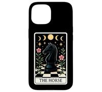 El Caballo Divertido Caballero de Ajedrez Jugador Tarot Tarjeta Witchy Carcasa para iPhone 15