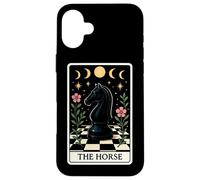 El Caballo Divertido Caballero de Ajedrez Jugador Tarot Tarjeta Witchy Carcasa para iPhone 16 Plus