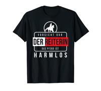 El caballo es inofensivo - jinete, escuela poni jinete. Camiseta