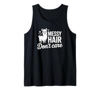 El Cabello desordenado no le Importa Camiseta sin Mangas