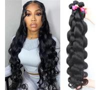 El Cabello Humano Brasileño De La Armadura Del Pelo De 30 32 40 Pulgadas De Las Mujeres Lía La Extensión Natural Del Cabello Humano Del Color 15% 12INCHES