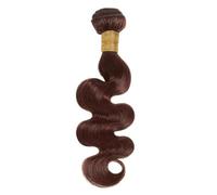 El cabello humano de las pelucas de la onda del cuerpo del marrón chocolate lía 90 gramos/paquete VirginHair brasileño sin procesar Easy Installation and Removal(18inch)