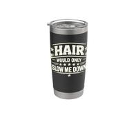 El cabello solo me ralentizaría calvo Reto Vintage Vaso térmico de acero inoxidable de doble pared