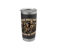 El cabello solo me ralentizaría papá humor papá calvo Vaso térmico de acero inoxidable de doble pared