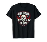 El Cabello Solo ralentizaría Ever Me Down Smooth Bald Legend Camiseta