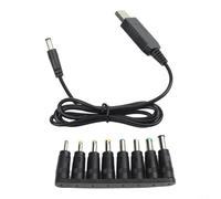 El cable convertidor Step-Up alimentado por USB proporciona una salida estable de 6 V, 9 V, 12 V CC para routers, módems, cámaras de salpicadero e iluminación LED (línea de 9 V + 8 cabeceras)