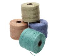 El cable de nylon Beadsmith S -lon #18 - Mezcla de luces - Tex210 Cord 5 mm de dimetro 4 Packing 77 yardas - para encadenar joyas de micro -maz