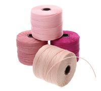 El cable de nylon Beadsmith S -Lon #18 - Mezcla de tulipanes - Cordel de Tex210 .5 mm Dimetro 4 Panadas de 77 yardas - para encadenar joyas de m