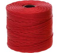El cable de nylon Beadsmith S -Lon #18 - Tex210 .5 mm de dimetro 3 capas retorcidas y unidas Campo de 77 yardas - Shanghai Red Color - para enca