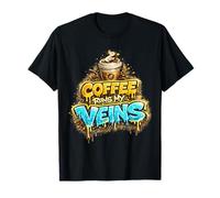 El café Corre por mis Venas Humor Camiseta