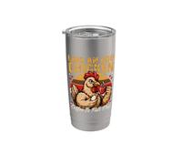 El café de pollo con huevo puesto es un humor justo pagado Vaso térmico de acero inoxidable de doble pared