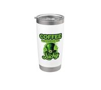 El café del día de San Patricio hace que todos los días se Vaso térmico de acero inoxidable de doble pared