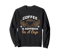 El café es la Felicidad en una Taza Me Gusta el café Coffee Sudadera