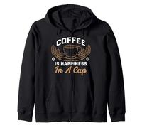 El café es la Felicidad en una Taza Me Gusta el café Coffee Sudadera con Capucha