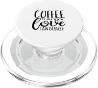El café es mi Amor Idioma Divertido Dicho Amante de la cafeína PopSockets PopGrip para MagSafe