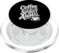 El café es mi Animal Espiritual PopSockets PopGrip para MagSafe