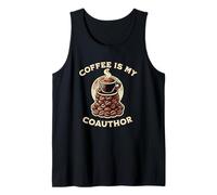 El café es mi coautor | Humor académico | Funny Faculty Camiseta sin Mangas