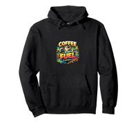 El café es mi Combustible Energía Motivación Gráfico Sudadera con Capucha