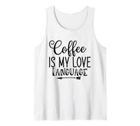 El café es mi lenguaje de Amor para los Amantes del café Camiseta sin Mangas