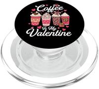 El café es mi San Valentín - Amante del café de la mañana PopSockets PopGrip para MagSafe