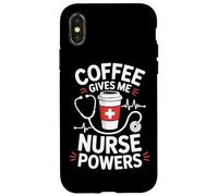 El café me da Poderes de Enfermera Carcasa para iPhone X/XS
