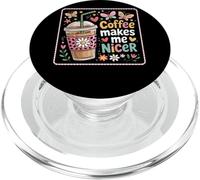 El café me Hace más Agradable Mariposa Café Amor PopSockets PopGrip para MagSafe