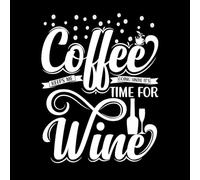 El café me mantiene en marcha hasta que llega la hora. Calcomanías de letras 40x51.2cm No daña la superficie de la pared Blanco