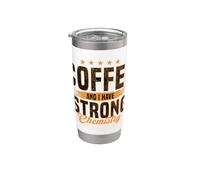 El café y yo tenemos una fuerte química Amante del café Vaso térmico de acero inoxidable de doble pared
