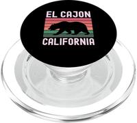 El Cajon, Bandera de California, EE. UU., Vintage, Oso de Cali, San Diego, Dakota del Sur PopSockets PopGrip para MagSafe