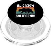 El Cajon, Bandera de California, EE. UU., Vintage, Oso de Cali, San Diego, Dakota del Sur PopSockets PopGrip para MagSafe