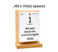 El calendario del aficionado granada 2026| Un año de emociones recuerdos y anécdotas | Con soporte de madera | En caja de regalo | 10 x 14 cm | Made in Italy