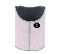 El Calentador de piernas plegable Calentador de 360° totalmente cerrado Con temporizador Calentador eléctrico personal pequeño(Pink-1)