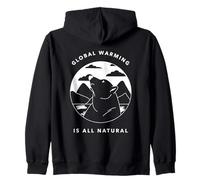 El Calentamiento Global es una declaración climática Natural Sudadera con Capucha