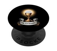 El Cáliz Eucaristía Misa Católica y Adoración PopSockets PopGrip Adhesivo