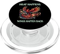 El calor sucede, las alas vuelven a suceder, motivación renacimiento del fénix PopSockets PopGrip para MagSafe