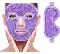 El calor y el frío para el rostro reducen la hinchazón,ojeras y atenúan las bolsas de los ojos,alivian los dolores de cabeza,iluminan la piel(mascarilla facial violet mascarilla para los ojos)